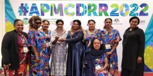 Dr Esline Garaebiti Winner of the 2022 Women's International Network for Disaster Risk Reduction Leadership Awards 2022