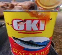 Contaminated OKI tin fish  brand